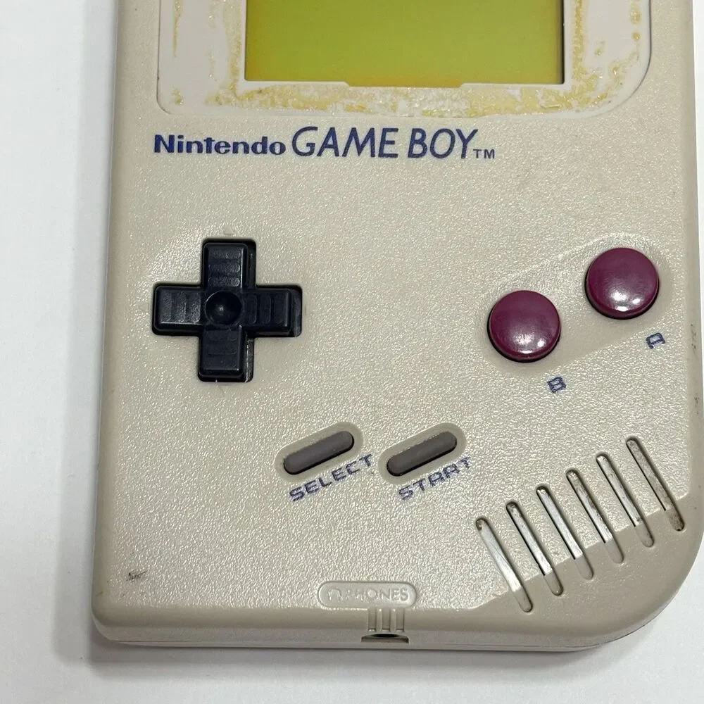 Original Nintendo GameBoy DMG-01 Handheld Console Missing Faceplate Works 1 Game